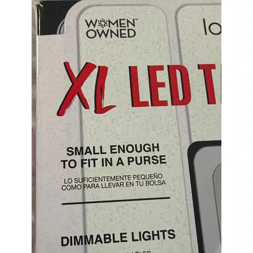 Love Ellie XL LED Tablet Mirror Dimmable Touch Lighted Makeup Mirror with Case